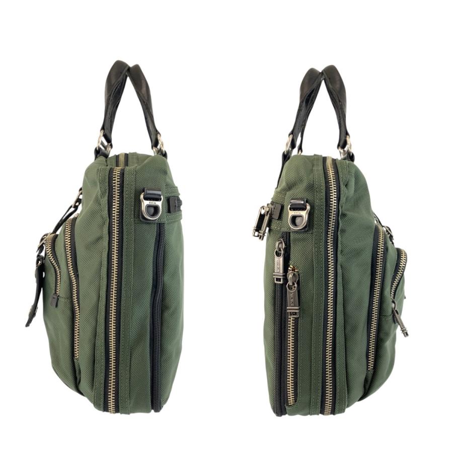 TUMI（トゥミ） Alpha Bravo Andrews Slim Brief グリーン カーキ