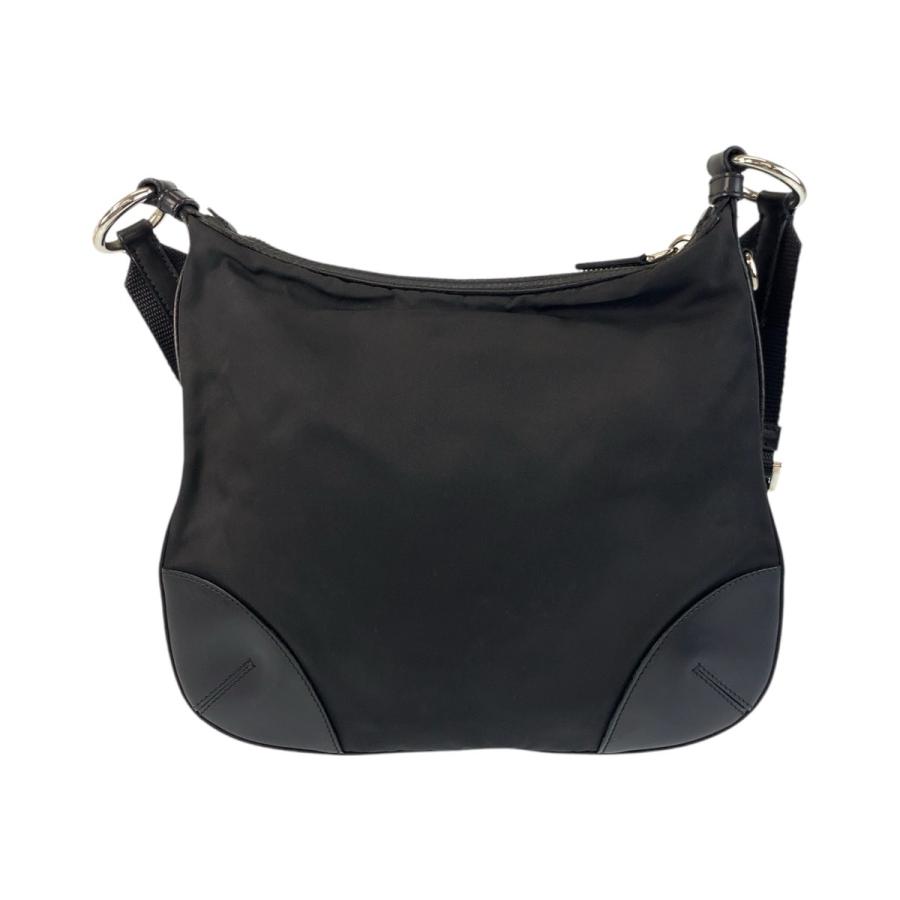 PRADA プラダ ハンドバッグ 三角ロゴ テスートナイロン ブラック PRADA 美品 プラダ テスート 三角ロゴプレート ブラック 黒
