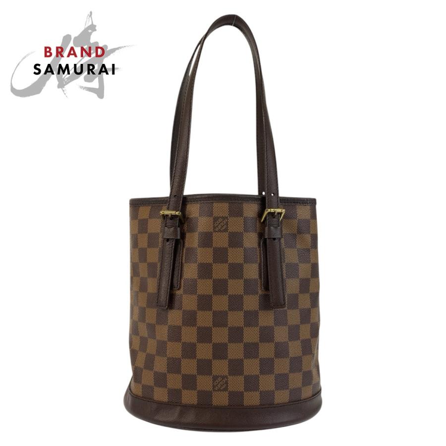 【LOUIS VUITTON】マレ　ダミエ　トートバッグ　PVC ブラウン. LOUIS VUITTON（ルイ・ヴィトン） ダミエ マレ ブラウン ゴールド金具