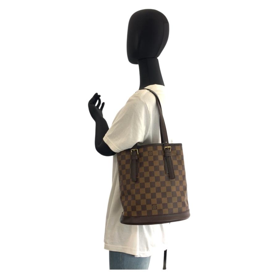 【LOUIS VUITTON】マレ　ダミエ　トートバッグ　PVC ブラウン. LOUIS VUITTON（ルイ・ヴィトン） ダミエ マレ ブラウン ゴールド金具
