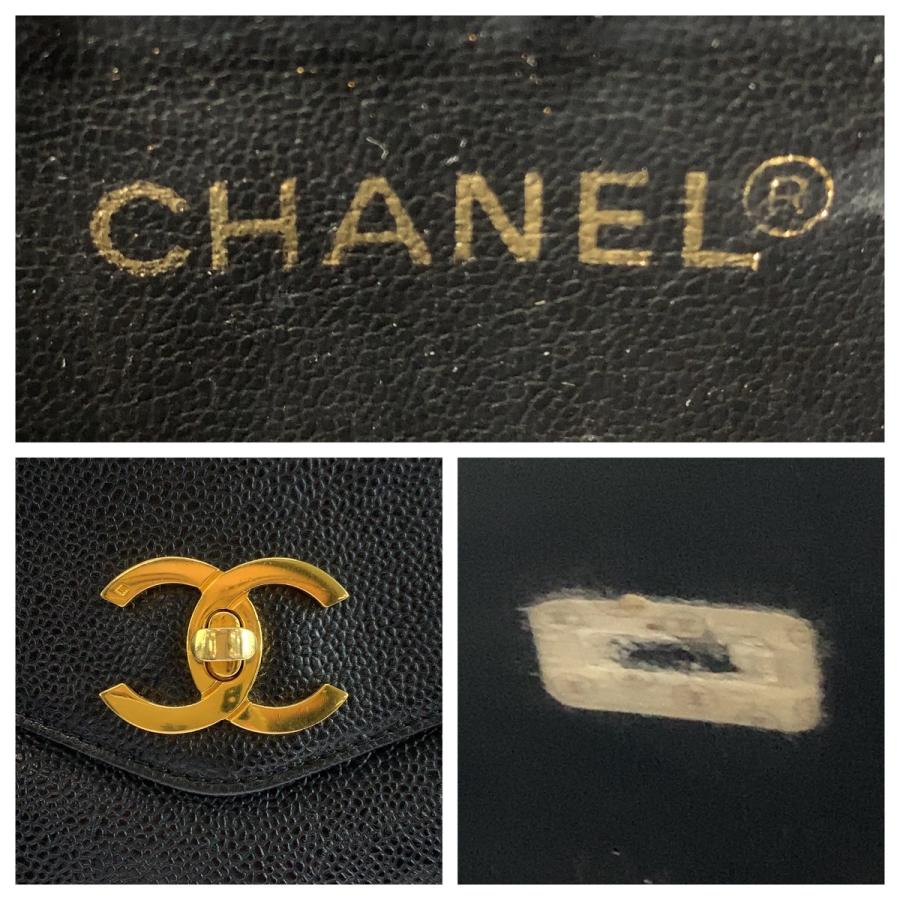CHANEL（シャネル） 美品 ココマーク ブラック 黒 ゴールド金具 レザー