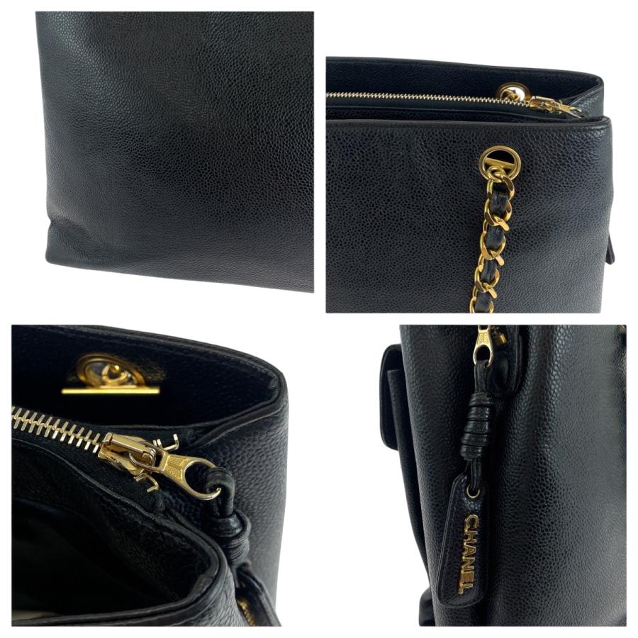 CHANEL（シャネル） 美品 ココマーク ブラック 黒 ゴールド金具 レザー