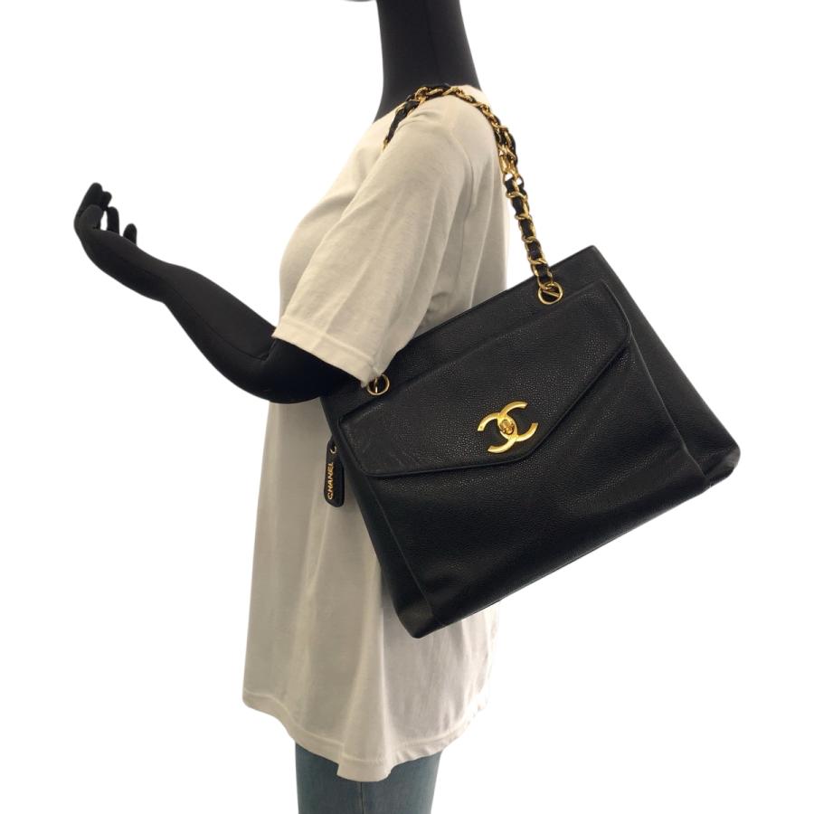 CHANEL（シャネル） 美品 ココマーク ブラック 黒 ゴールド金具 レザー