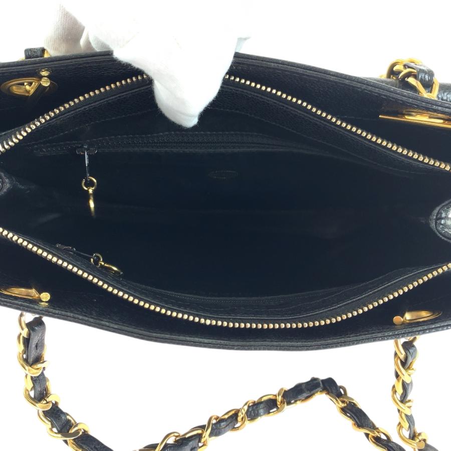 CHANEL（シャネル） 美品 ココマーク ブラック 黒 ゴールド金具 レザー
