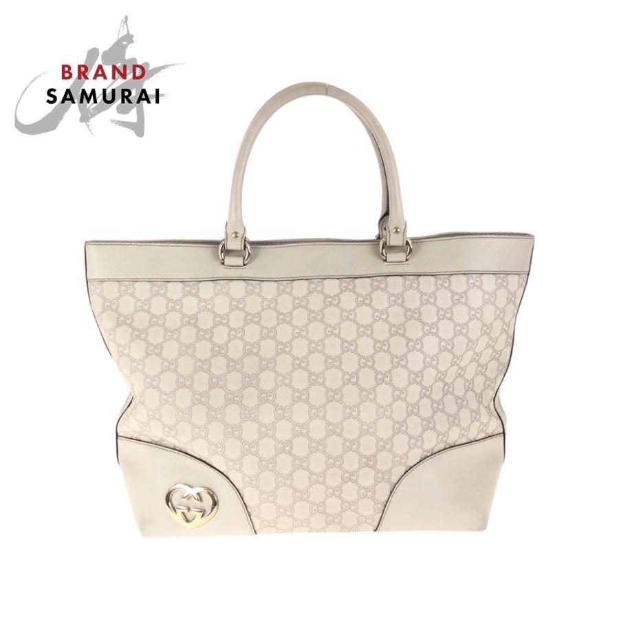 GUCCI（グッチ） 美品 グッチシマ ベージュ アイボリー ゴールド金具