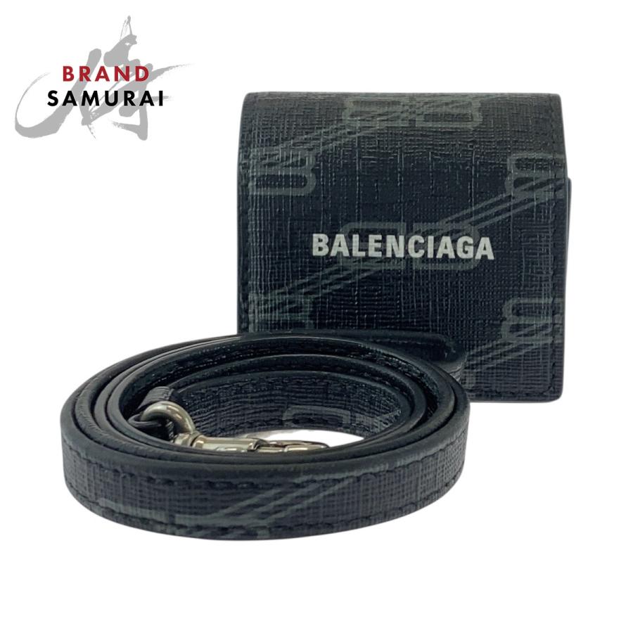 BALENCIAGA 黒 イヤホンケース BALENCIAGA バレンシアガ Airpodsケース キーホルダー