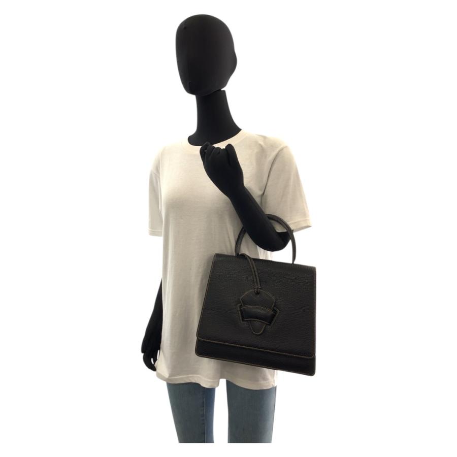 LOEWE（ロエベ） 美品 ヴィンテージ バルセロナ ブラック 黒 ゴールド 