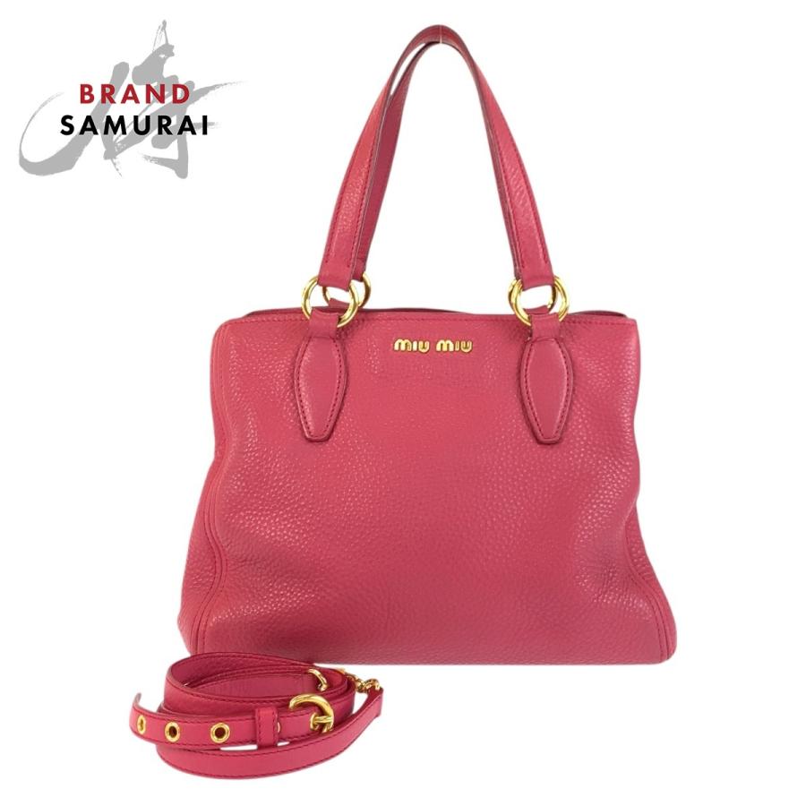 miu miu（ミュウミュウ） 美品 ミュウ ミュウ ヴィッテロ カリブ 