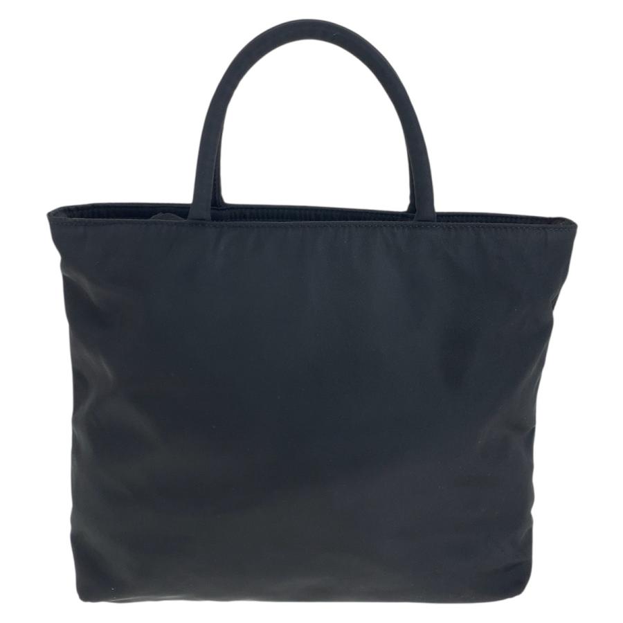 PRADA 美品 プラダ テスート 三角ロゴプレート ブラック 黒 シルバー