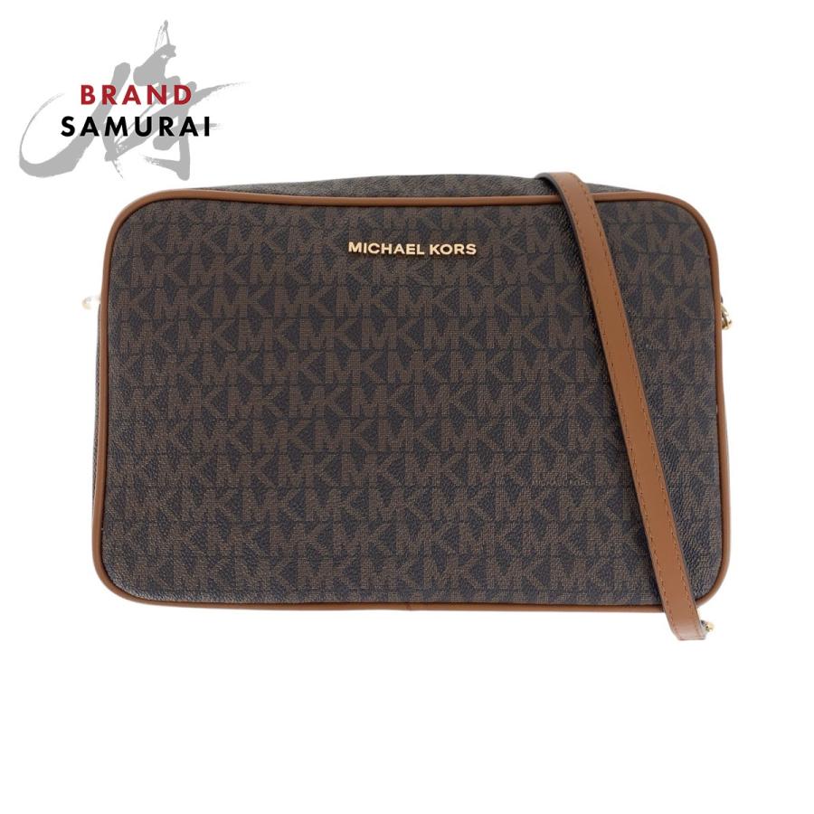 MICHAEL KORS（マイケルコース） 超美品 ブラウン ゴールド金具 PVC 