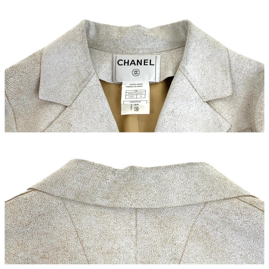 CHANEL（シャネル） 美品 ココマーク 03P アイボリー ラムスキン 