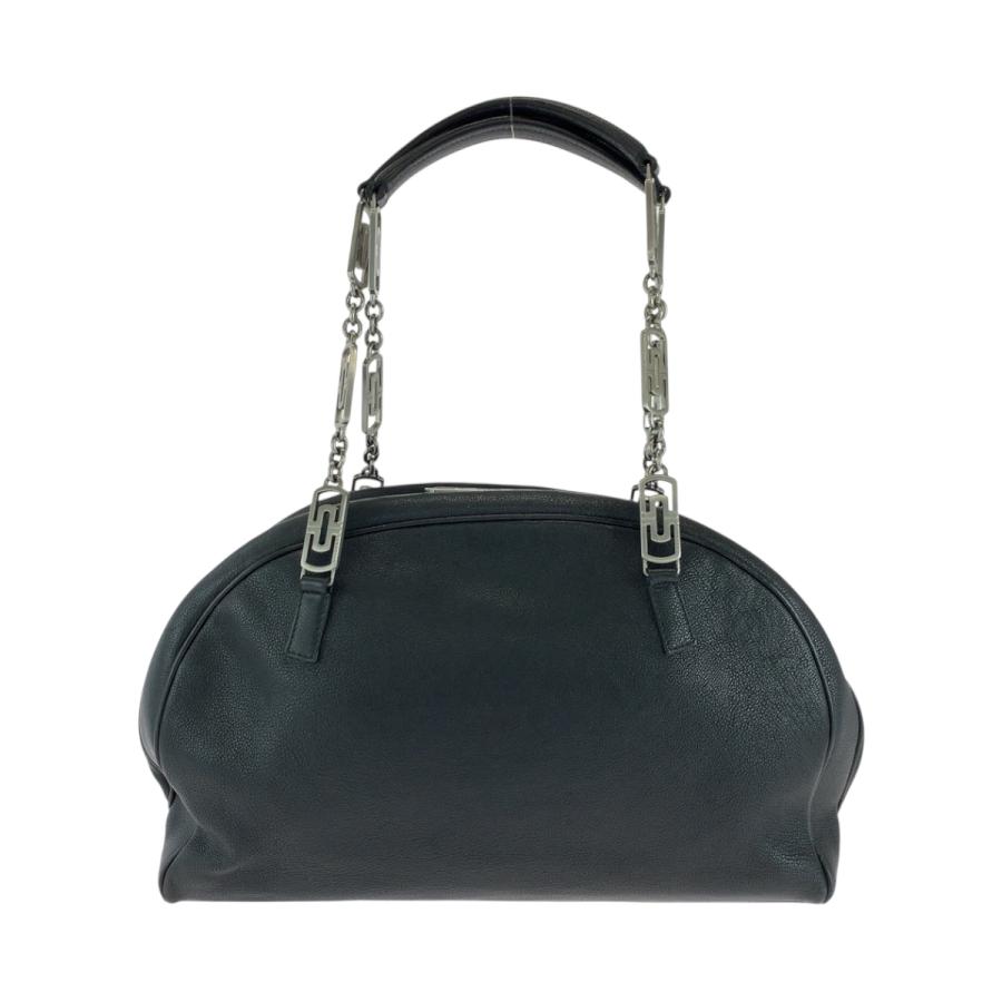 ブルガリ☆バック☆ブラック BVLGARI（ブルガリ） 美品 ロゴ ブラック 黒 シルバー金具 レザー