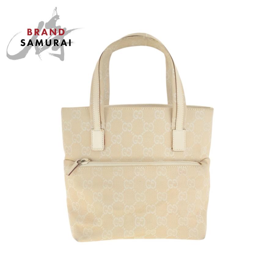 GUCCI グッチ ベージュ アイボリー GGキャンバス 002.1079 トート 