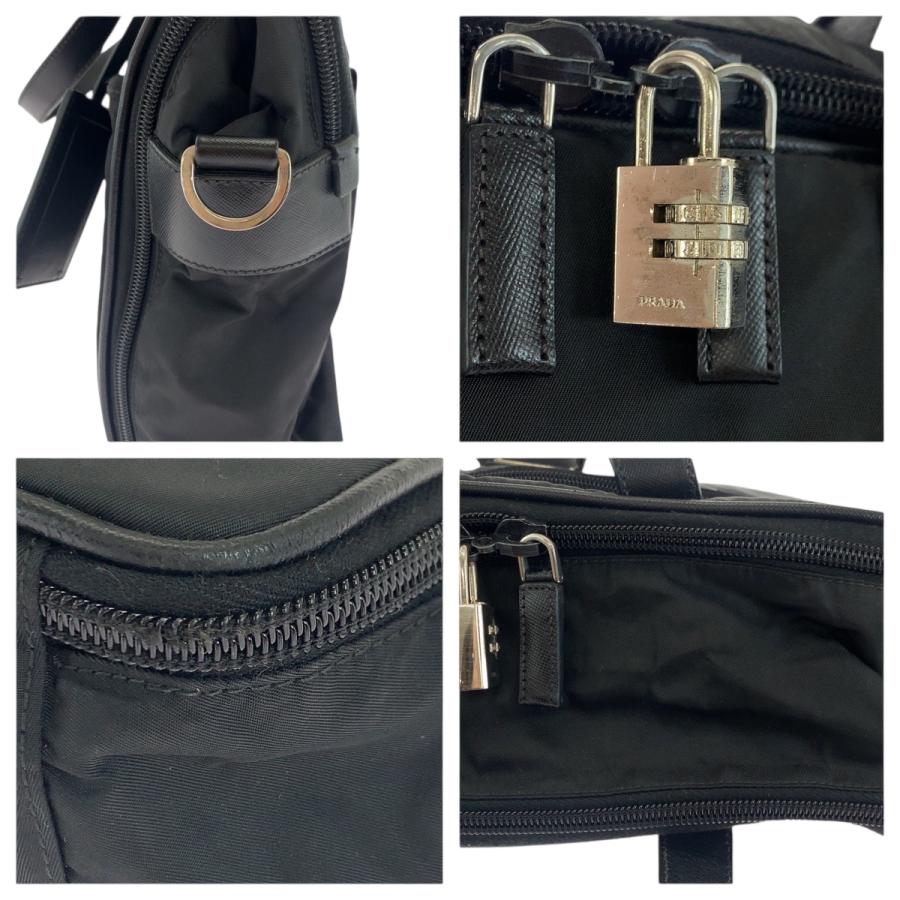 PRADA（プラダ） 美品 テスート 三角ロゴプレート ブラック 黒