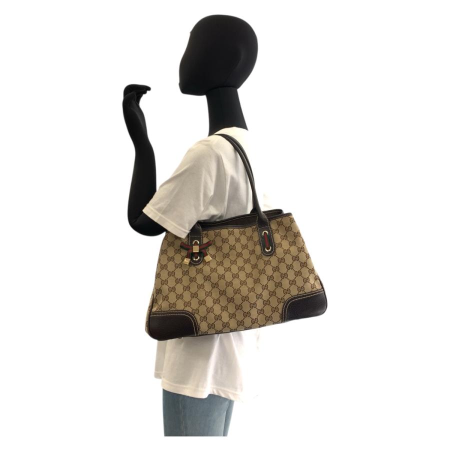 GUCCI（グッチ） 美品 プリンシー シェリーライン ベージュ ブラウン