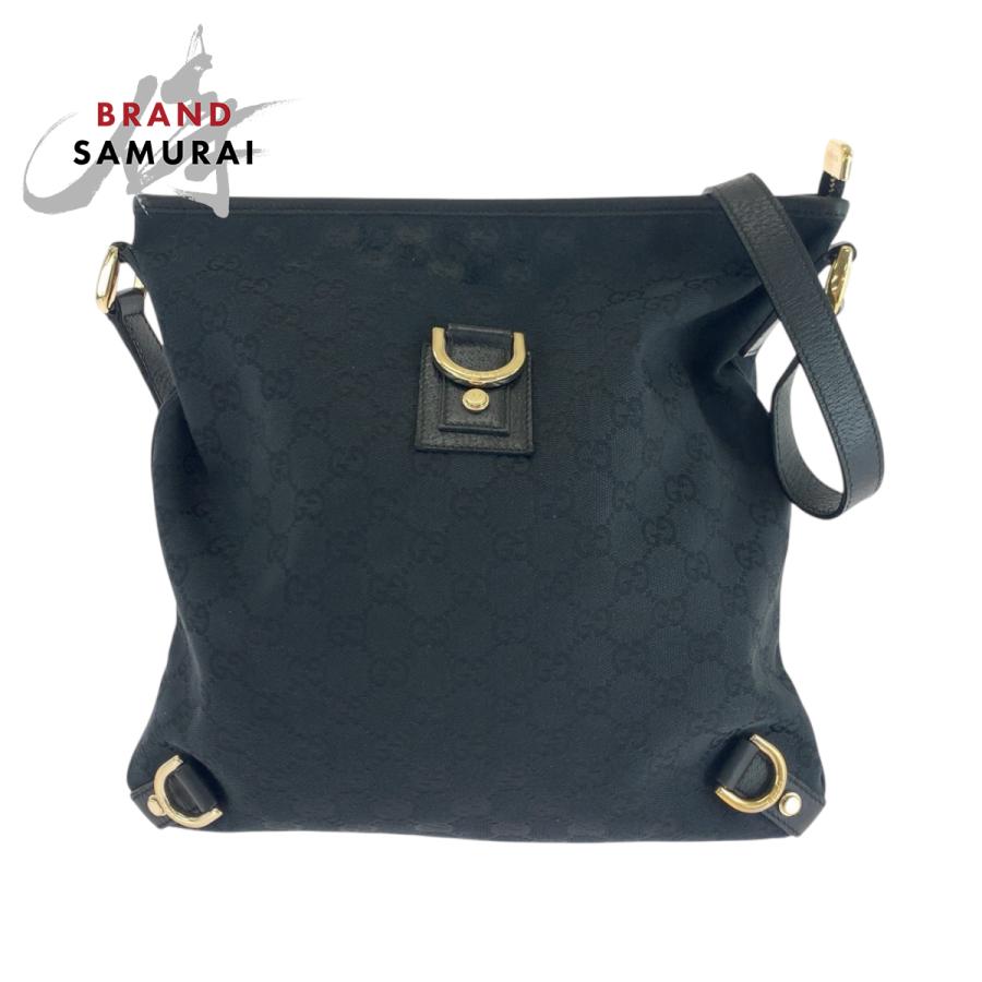 GUCCI / GUCCI グッチ GGキャンパス/131326/90725032/アビーショルダーバック// GUCCI（グッチ） アビー ブラック 黒 ゴールド金具 GGキャンバス