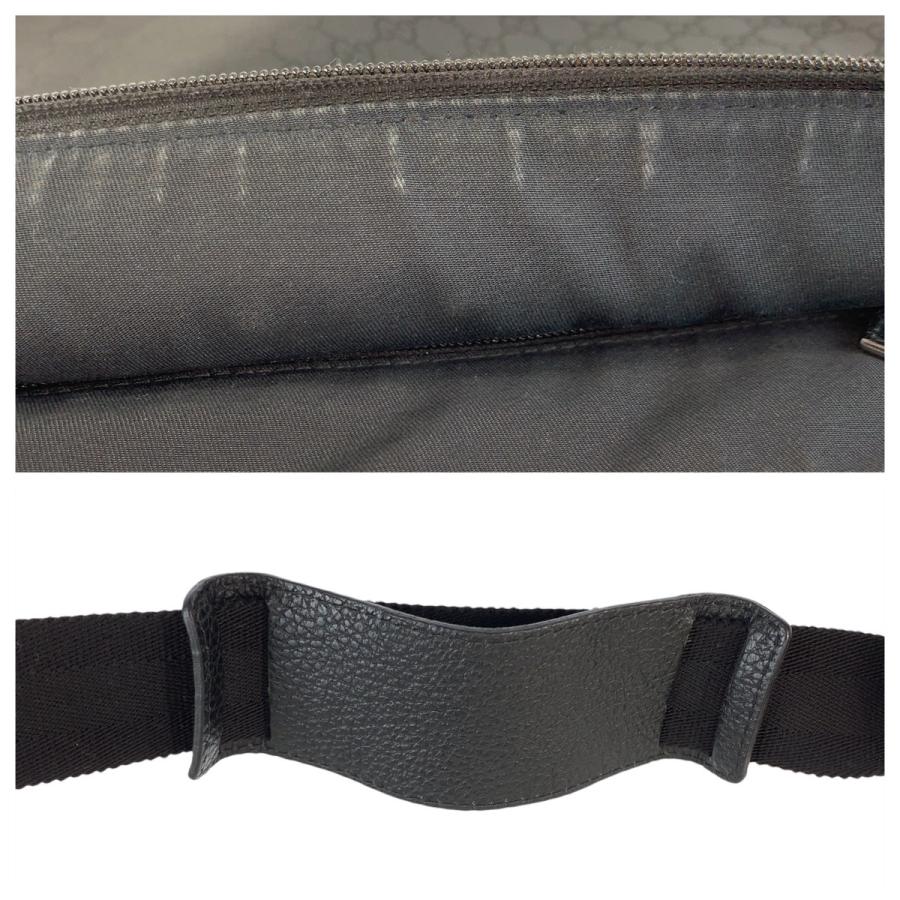 GUCCI（グッチ） 美品 GG柄 ブラック 黒 シルバー金具 ナイロン/レザー
