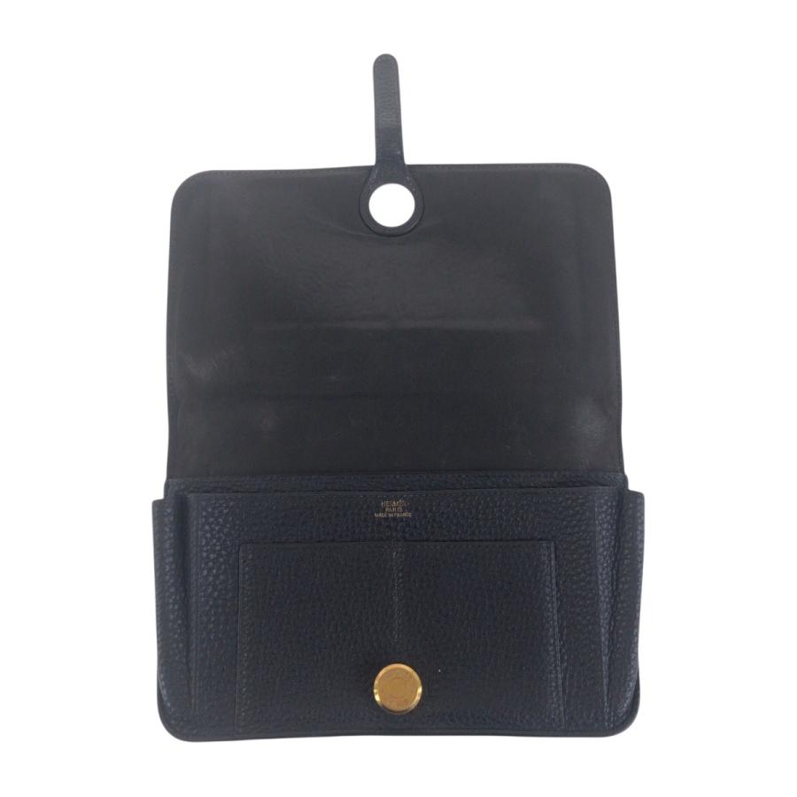 HERMES（エルメス） ドゴンGM ブラック 黒 ゴールド金具 トリヨン