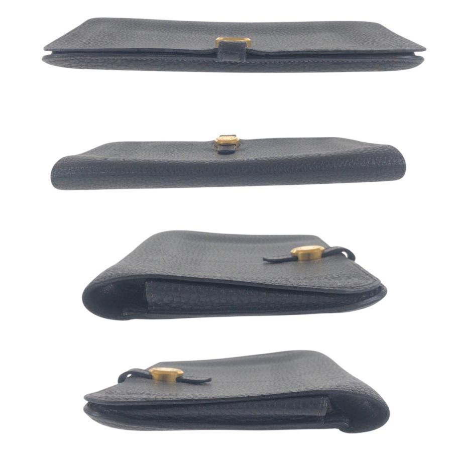 HERMES（エルメス） ドゴンGM ブラック 黒 ゴールド金具 トリヨン