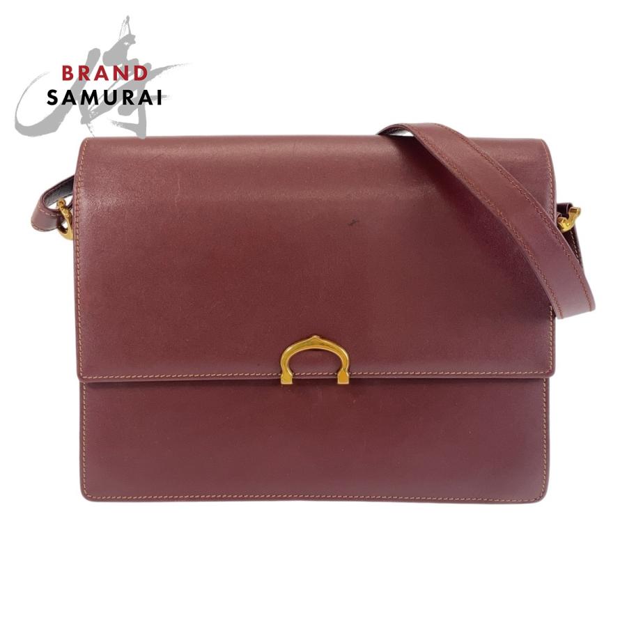 Cartier（カルティエ） 美品 マストライン ワインレッド ボルドー 斜め 