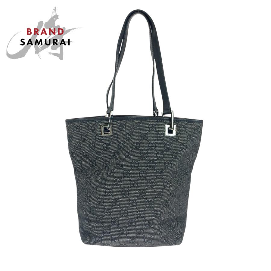 GUCCI グッチ ブラック 黒 シルバー金具 GGキャンバス 31244