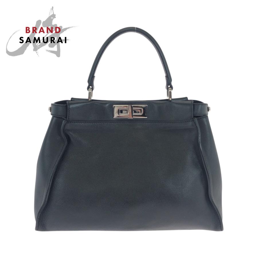 FENDI（フェンディ） ピーカブー バグズ モンスター パイソン ブラック