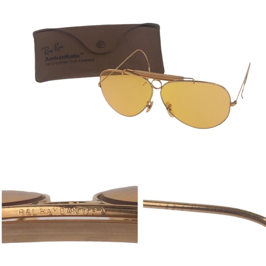 Ray-Ban ROUND L サングラス（ゴールドxイエロー系） Ray-Ban（レイバン） ヴィンテージ B&L RAY-BAN U.S.A イエロー