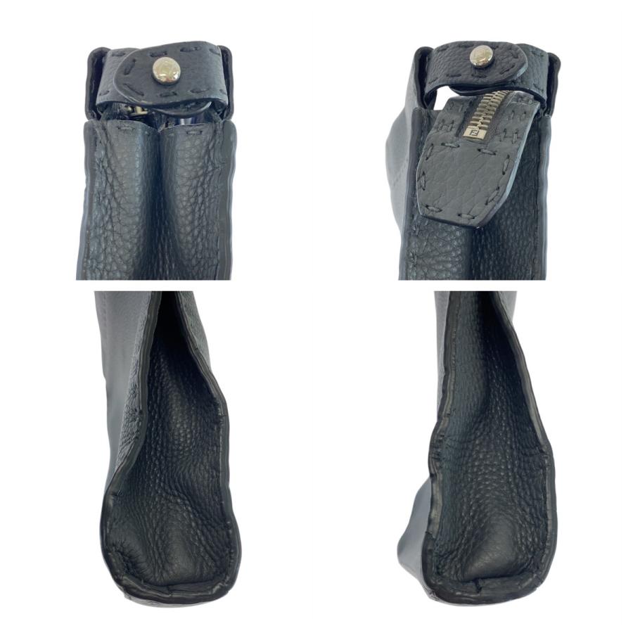 FENDI（フェンディ） セレリア ピーカブー グレー シルバー金具 レザー