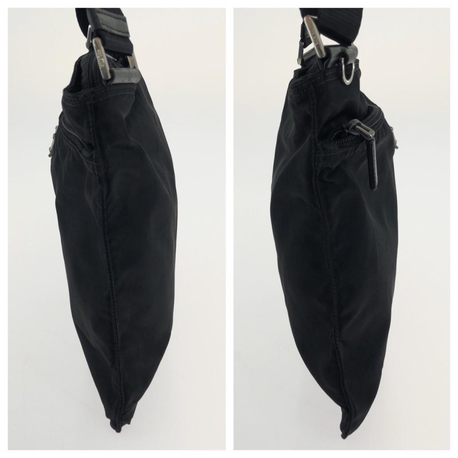 PRADA（プラダ） 美品 テスート 三角ロゴプレート ブラック 黒