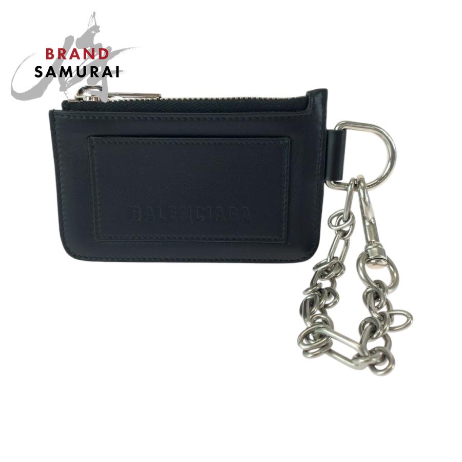 BALENCIAGA（バレンシアガ） 美品 ロゴ ブラック 655594 チェーン付き