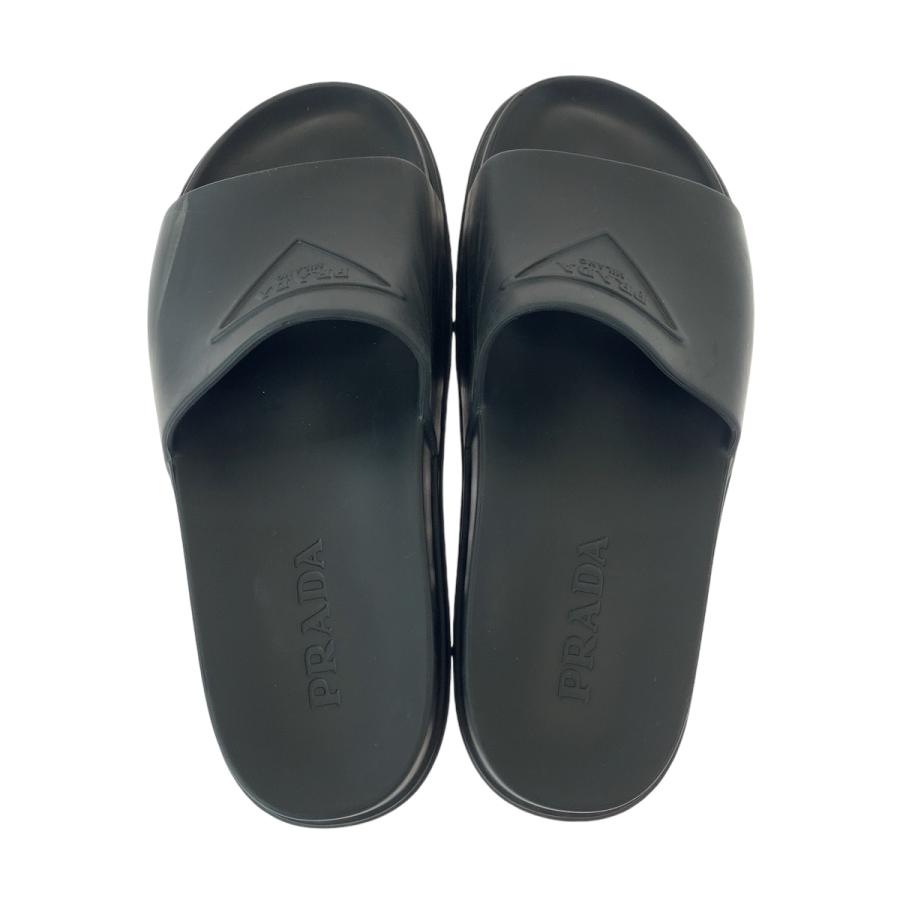 PRADA（プラダ） スライドサンダル ロゴ 25-26cmくらい ブラック