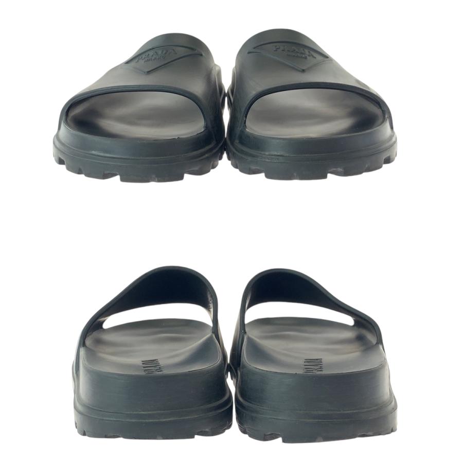 PRADA（プラダ） スライドサンダル ロゴ 25-26cmくらい ブラック