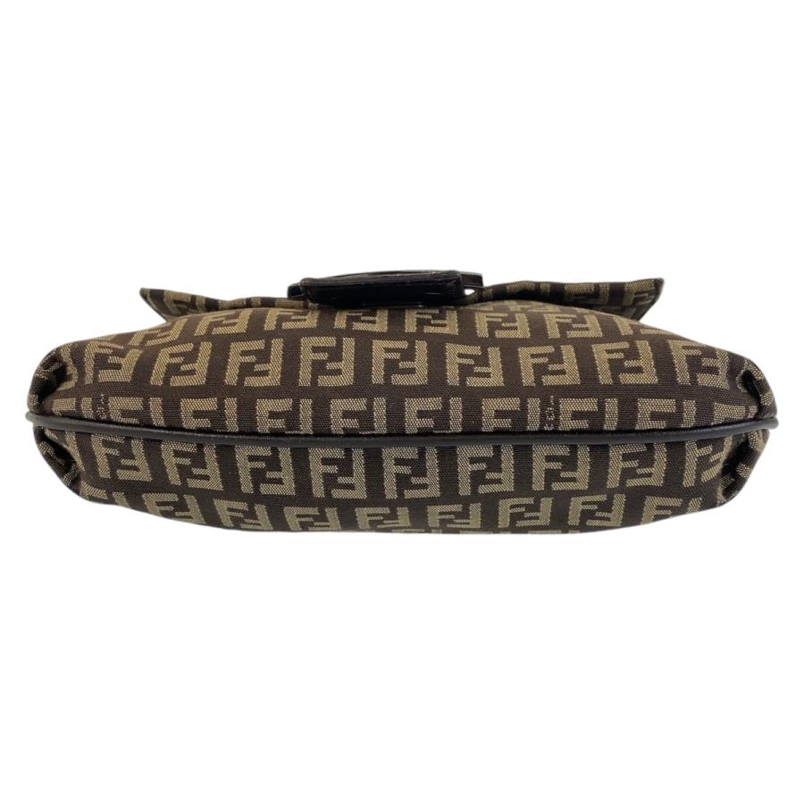 FENDI（フェンディ） ズッキーノ カムセポシェット ブラウン シルバー 