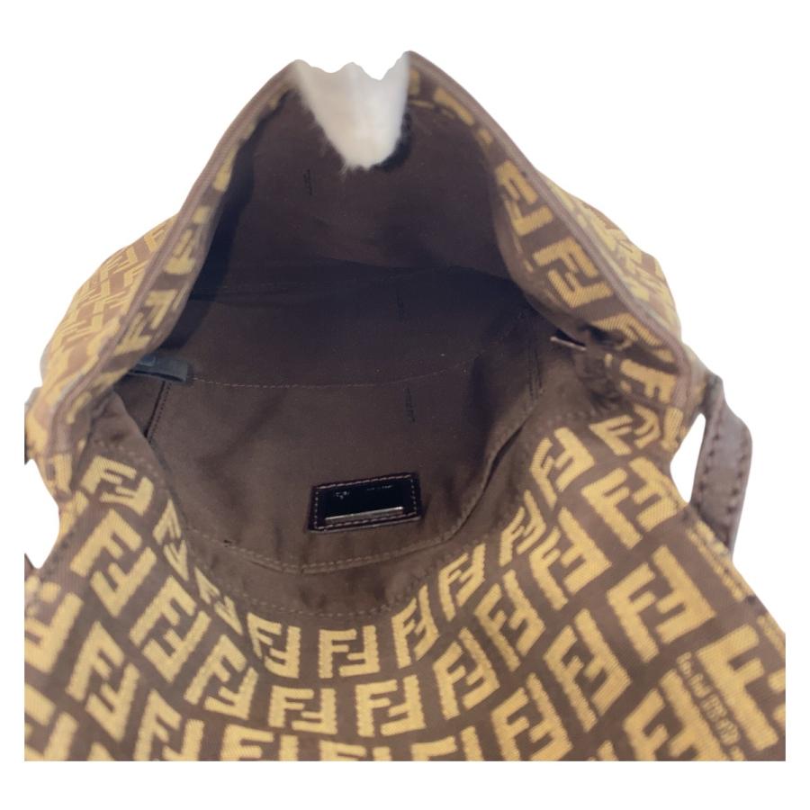 FENDI（フェンディ） ズッキーノ カムセポシェット ブラウン シルバー 