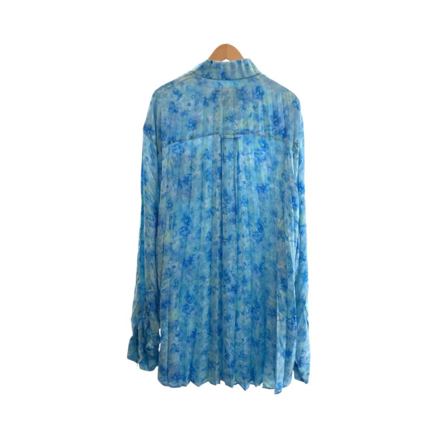 BALENCIAGA（バレンシアガ） 美品 花柄 サイズL ブルー ポリエステル 