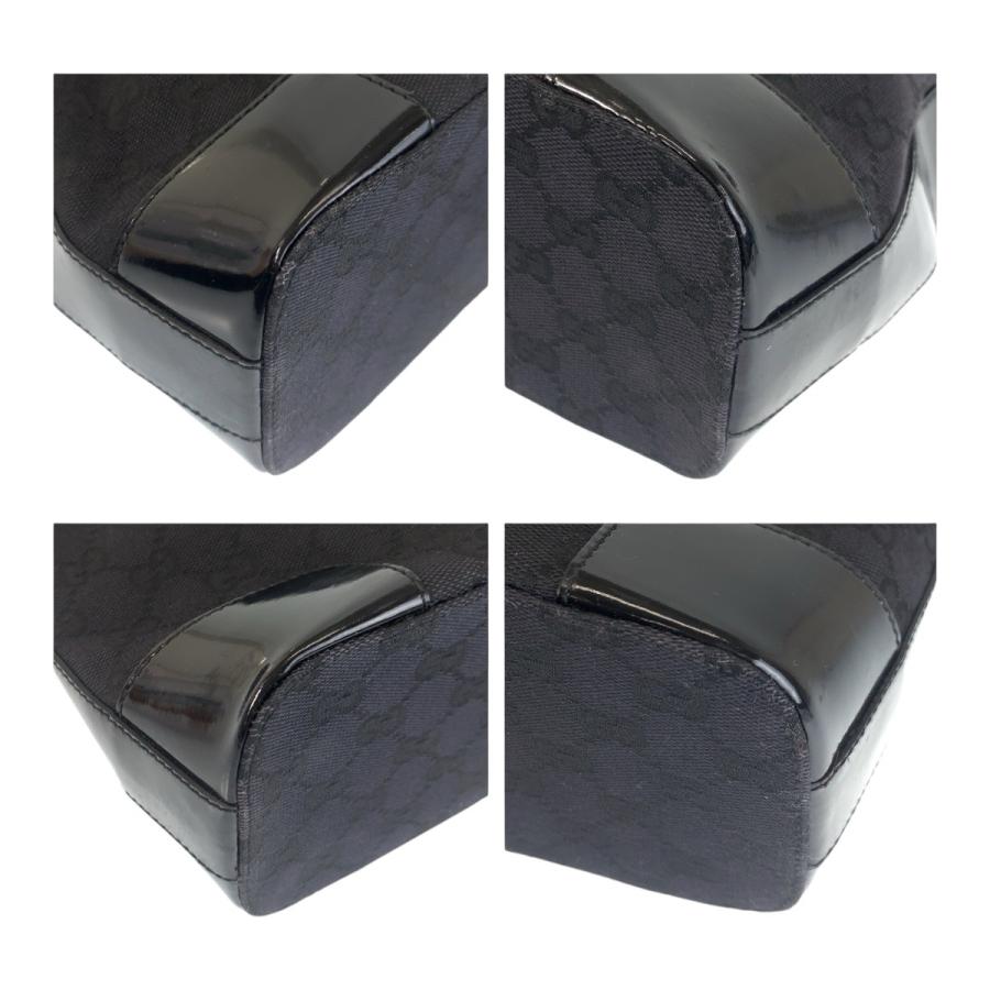 GUCCI（グッチ） 美品 ブラック 黒 ゴールド金具 GGキャンバス