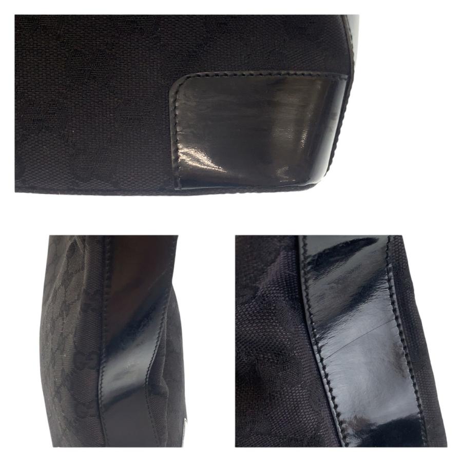 GUCCI（グッチ） 美品 ブラック 黒 ゴールド金具 GGキャンバス