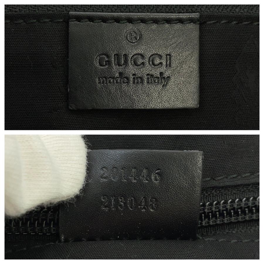 GUCCI（グッチ） 美品 GGインプリメ ブラック 黒 PVC 201446