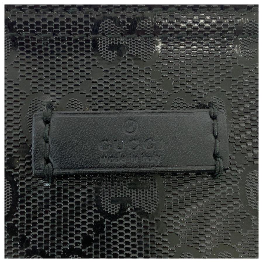 GUCCI（グッチ） 美品 GGインプリメ ブラック 黒 PVC 201446