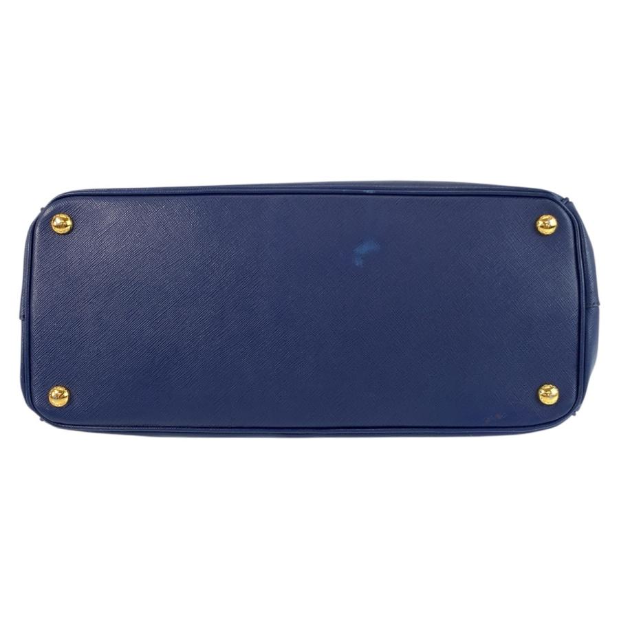 PRADA（プラダ） サフィアーノ ガレリア 三角ロゴプレート ブルー