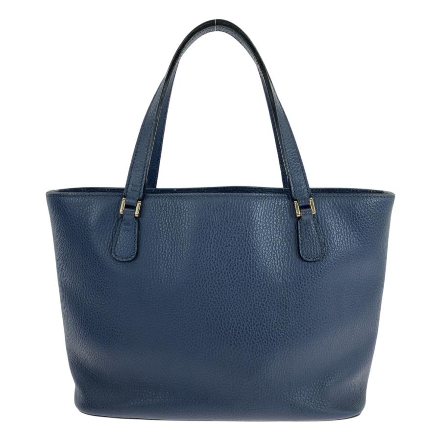 GUCCI（グッチ） 美品 インターロッキング ブルー ゴールド金具 レザー 