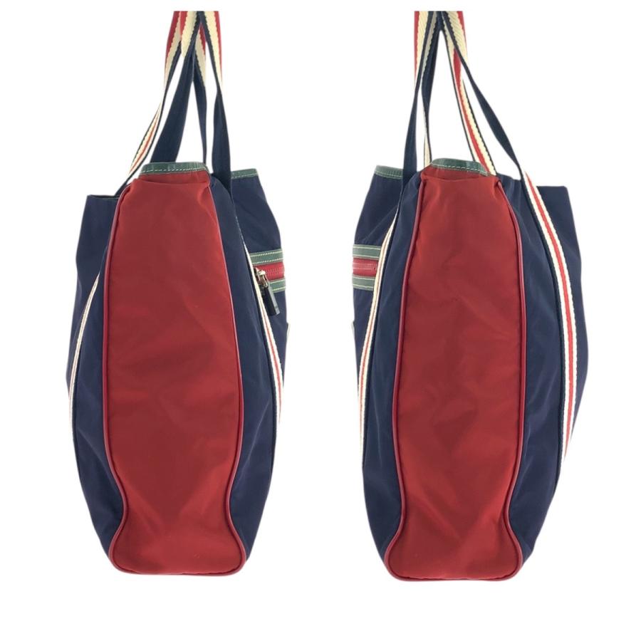 美品 GUCCI グッチ シェリーライン クレスト ネイビー レッド グリーン ナイロン 189665 トートバッグ ショルダーバッグ メンズ 503530 | GUCCI | 07