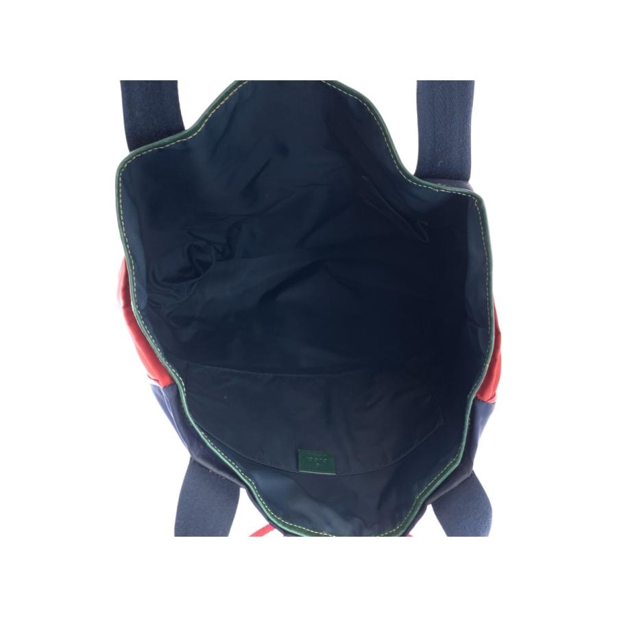 美品 GUCCI グッチ シェリーライン クレスト ネイビー レッド グリーン ナイロン 189665 トートバッグ ショルダーバッグ メンズ 503530 | GUCCI | 08