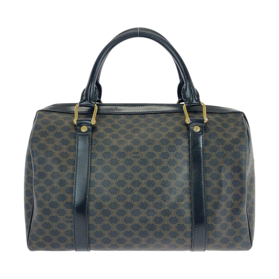 CELINE（セリーヌ） 美品 マカダム ブラウン ブラック ゴールド金具