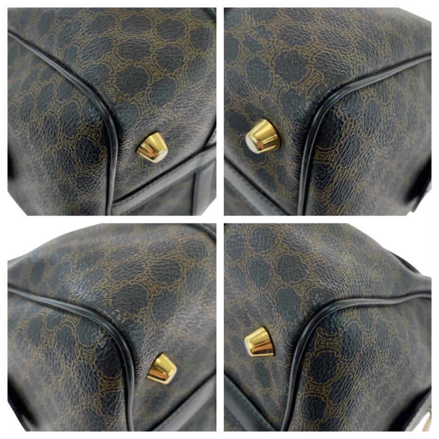 CELINE（セリーヌ） 美品 マカダム ブラウン ブラック ゴールド金具
