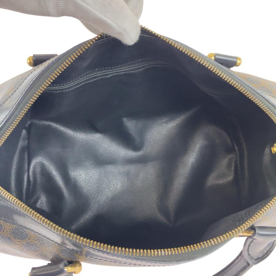 CELINE（セリーヌ） 美品 マカダム ブラウン ブラック ゴールド金具
