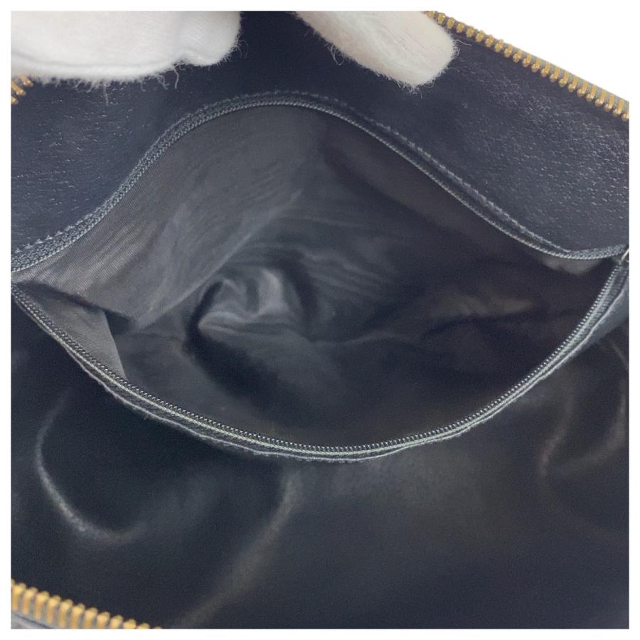 CELINE（セリーヌ） 美品 マカダム ブラウン ブラック ゴールド金具
