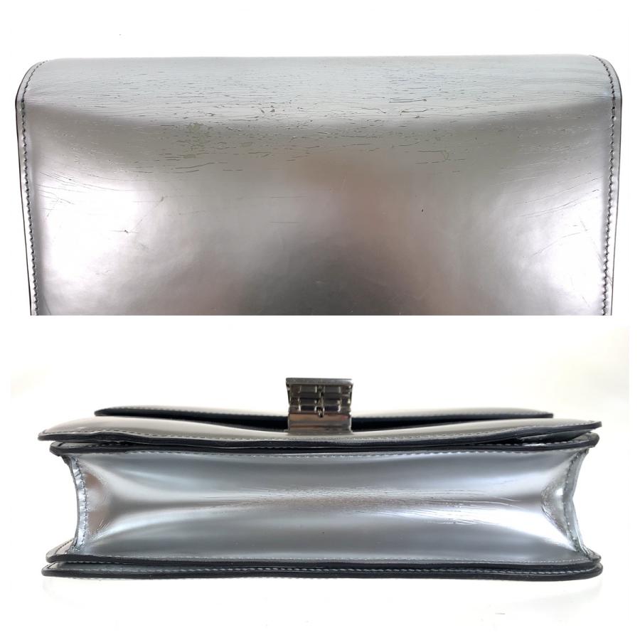 美品 CELINE セリーヌ シルバー シルバー金具 レザー ショルダーバッグ ポシェット レディース 503541 【中古】 楽天市場】美品 CELINE セリーヌ シルバー シルバー金具 レザー