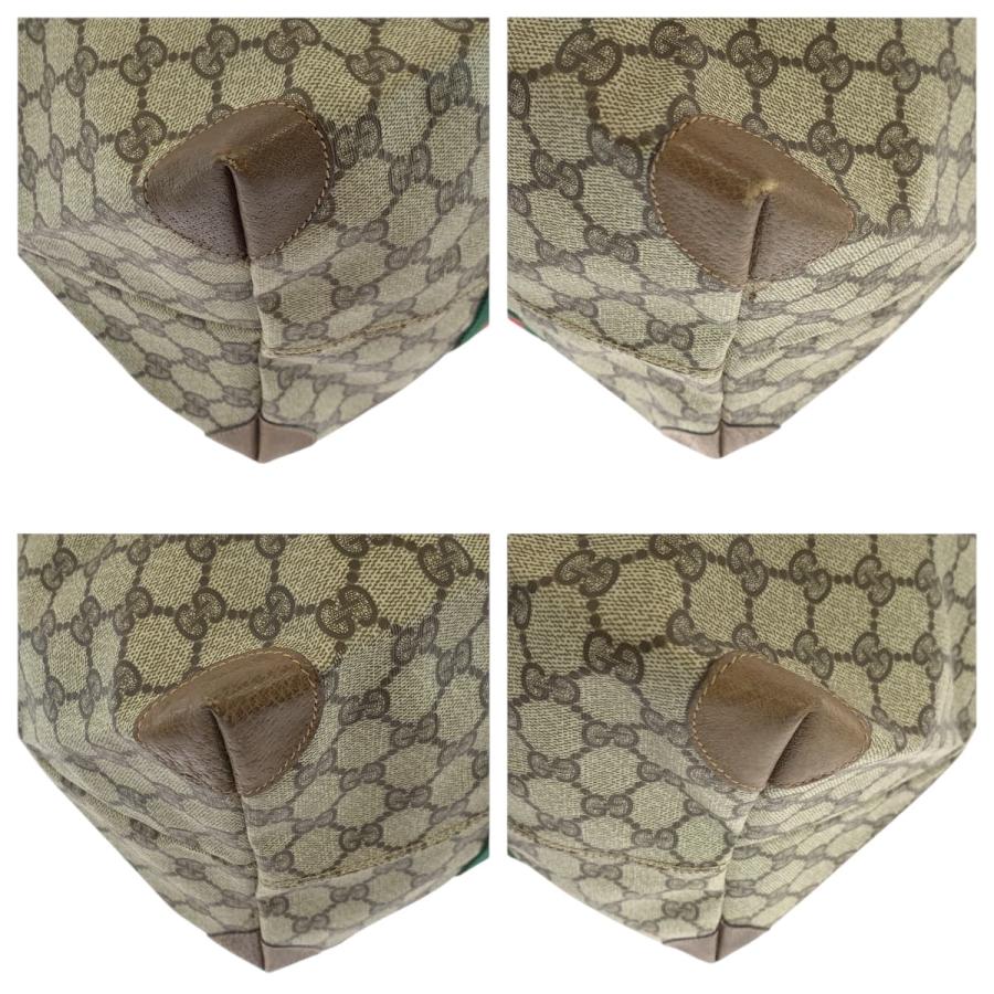 美品 GUCCI グッチ ヴィンテージ オールドグッチ シェリーライン ベージュ レッド グリーン ボストンバッグトラベルバッグ 503545 | GUCCI | 02