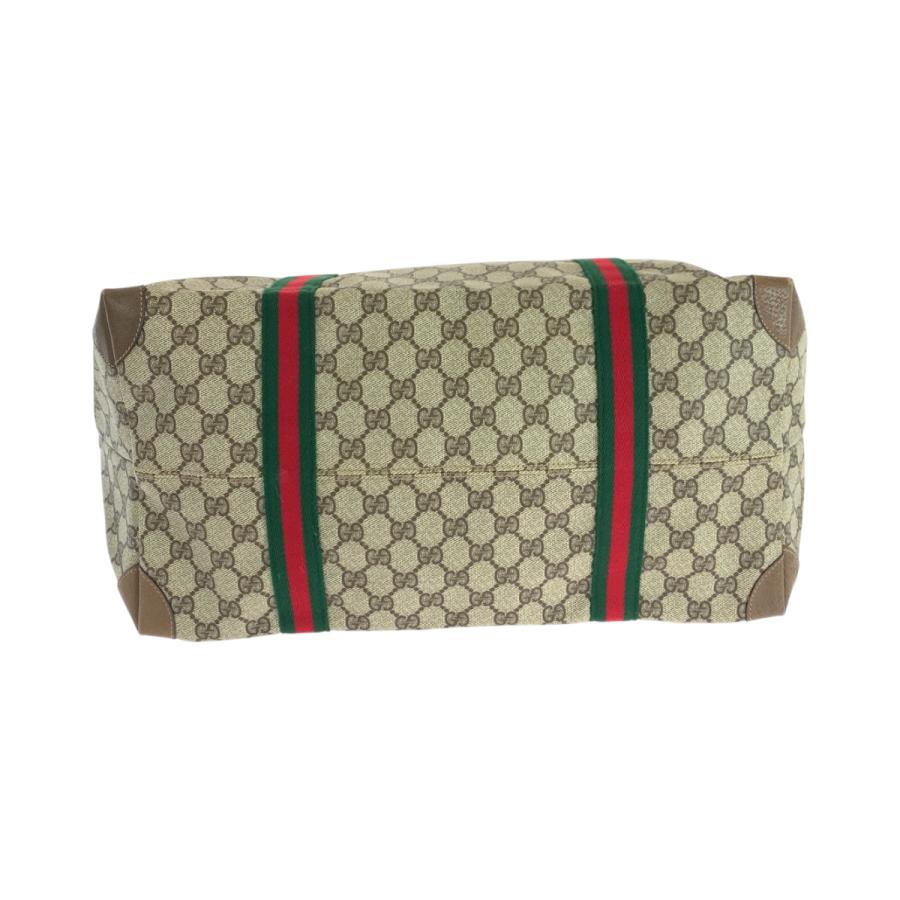 美品 GUCCI グッチ ヴィンテージ オールドグッチ シェリーライン ベージュ レッド グリーン ボストンバッグトラベルバッグ 503545 | GUCCI | 09